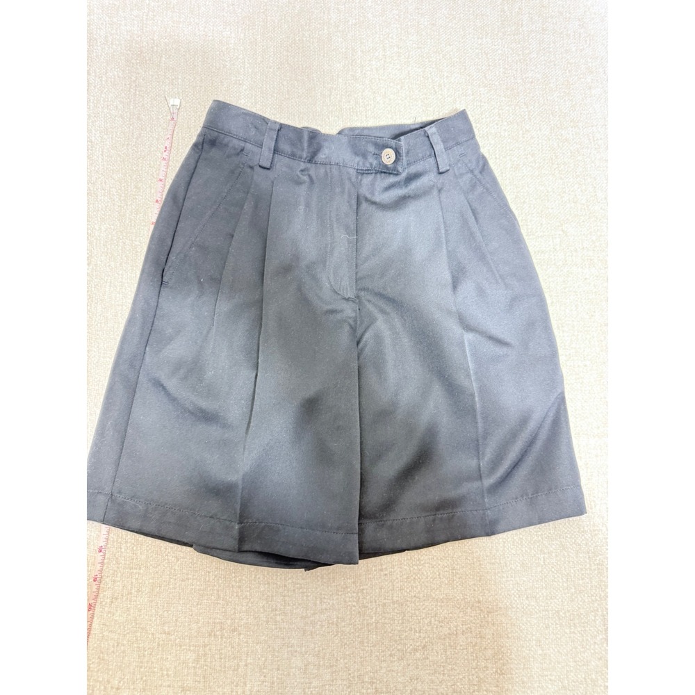 Vintage‎ Liz Claiborne Lizsport Petite Black Pleated Shorts Size 2P High Waist